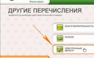 Hogyan lehet pénzt utalni a Sberbank kártyáról a Yandex Money-re?